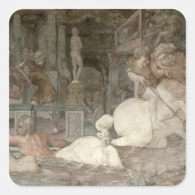 The Education of Achilles Square Sticker (Front)
