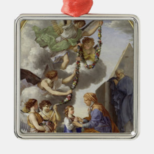 The Education of the Virgin Metal Tree Decoration