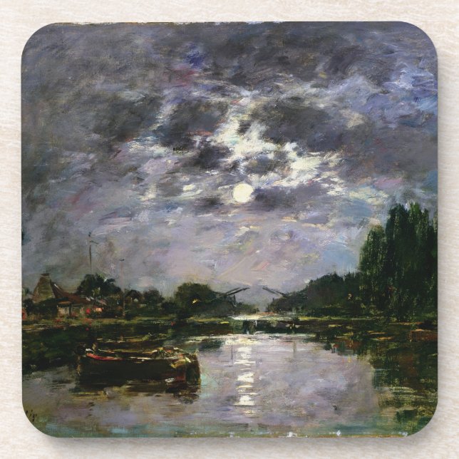 The Effect of the Moon, 1891 (oil on canvas) Coaster (Front)