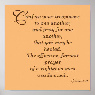 The effective, fervent prayer poster