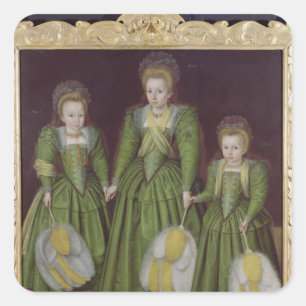 The Egerton Sisters, 1601/02 Square Sticker