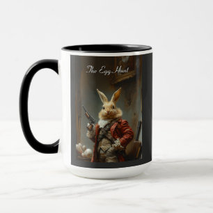 The egg hunt, easter bunny hunting mug