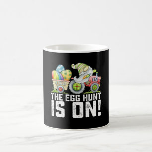 The Egg Hunt Is On Gnome Funny Easter Coffee Mug