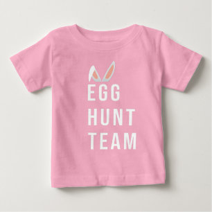 The Egg hunt team Easter, He is risen easter Baby T-Shirt