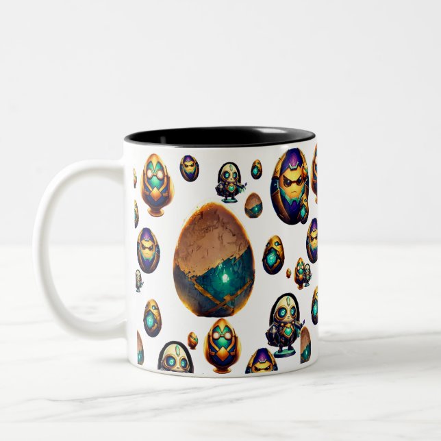 The EGG LIFE  Two-Tone Coffee Mug (Left)