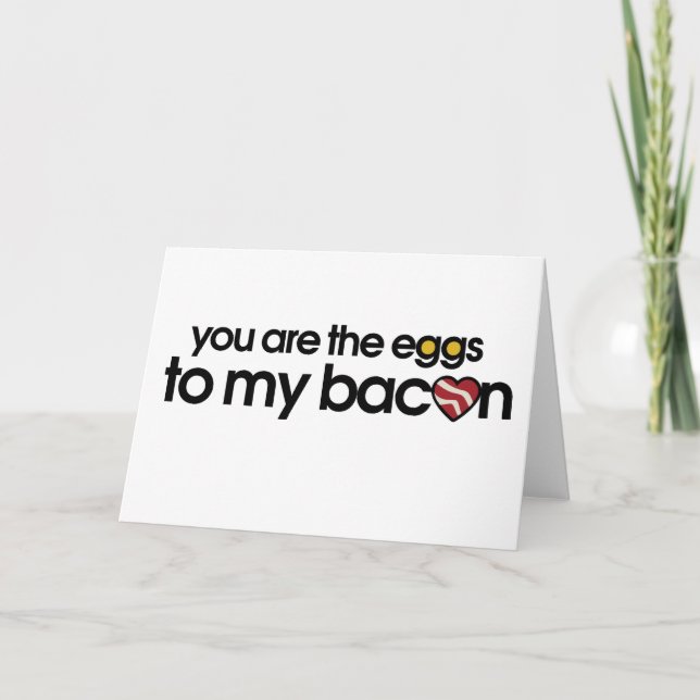 The eggs to my Bacon Holiday Card (Front)