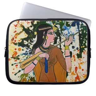 The Egyptian Enchantress by Michael Moffa Laptop Sleeve