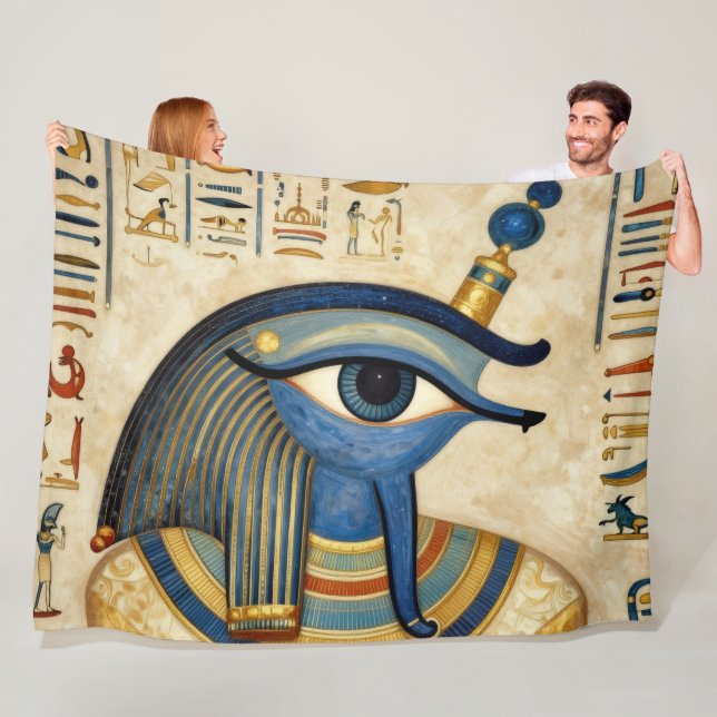 The Egyptian Eye Fleece Blanket (In Situ)
