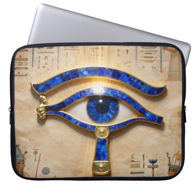 The Egyptian Eye Laptop Sleeve (Front)
