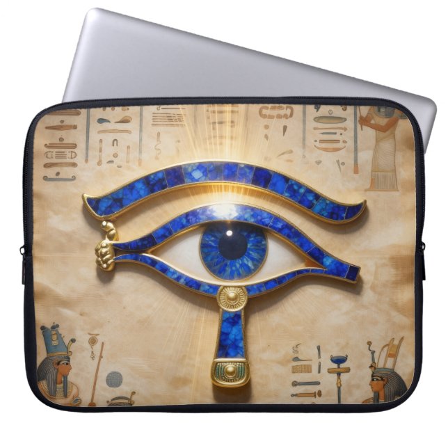 The Egyptian Eye  Laptop Sleeve (Front)