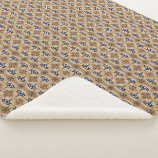 The Egyptian Eye Sherpa Blanket