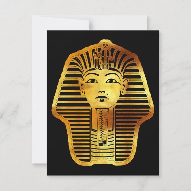 The Egyptian Golden Tutankhamun Mask Card (Front)