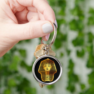 The Egyptian Golden Tutankhamun Mask Key Ring