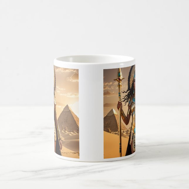 The egyptian warrior goddess of the sands coffee mug (Center)