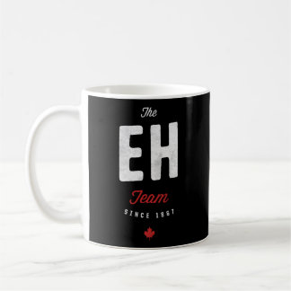 The Eh Team 1867 Canada Maple Leaf Canadian Hockey Coffee Mug