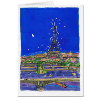 The Eiffel Tower at night