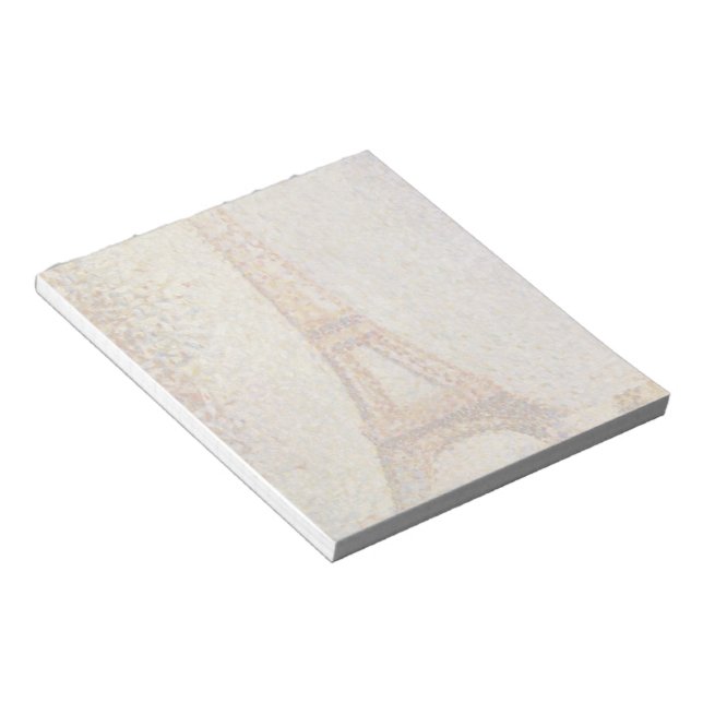 The Eiffel Tower by Georges Seurat Notepad (Angled)