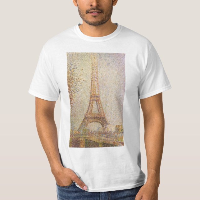 The Eiffel Tower by Georges Seurat T-Shirt (Front)