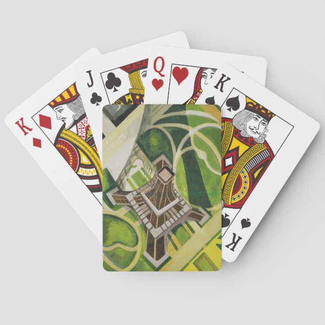 The Eiffel Tower (by Robert Delaunay) Playing Cards (Back)