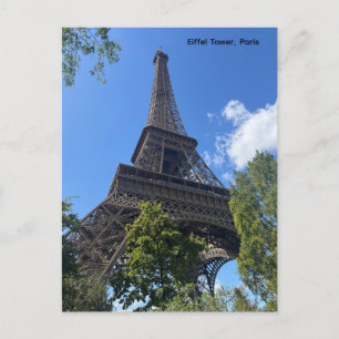 The Eiffel Tower, Paris, France Design  Postcard