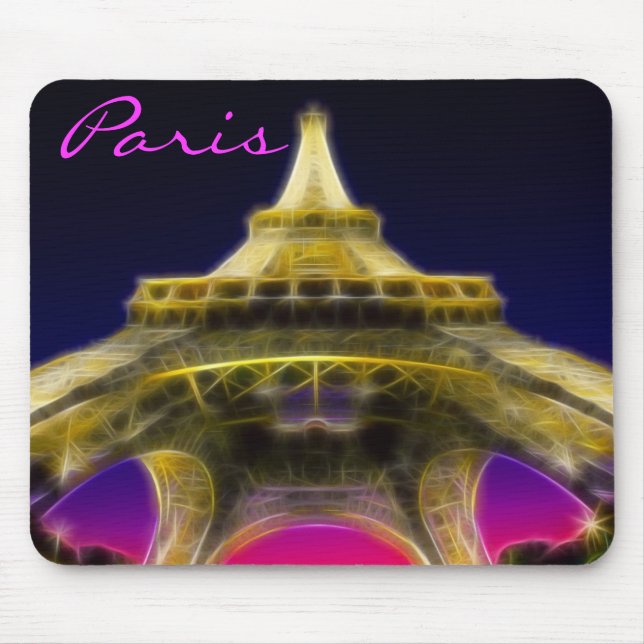 The Eiffel Tower, Paris, France Mouse Pad (Front)