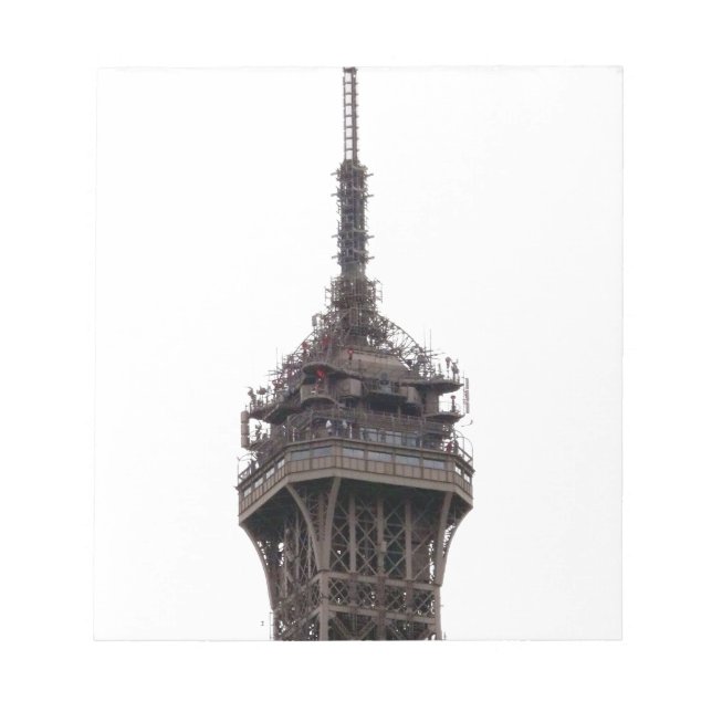 The Eiffel Tower Paris France Notepad (Front)