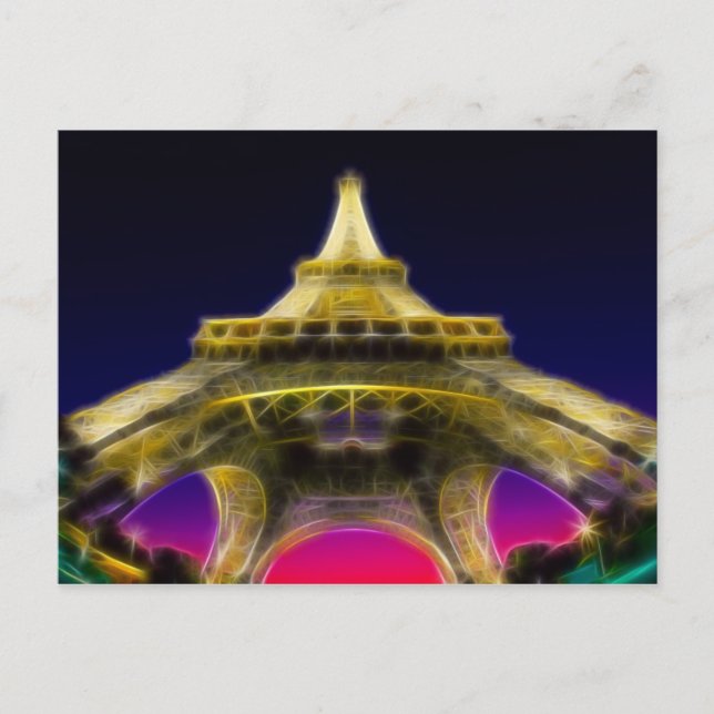 The Eiffel Tower, Paris, France Postcard (Front)