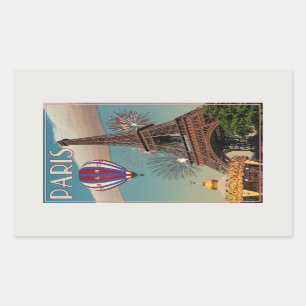 The Eiffel Tower Rectangular Sticker
