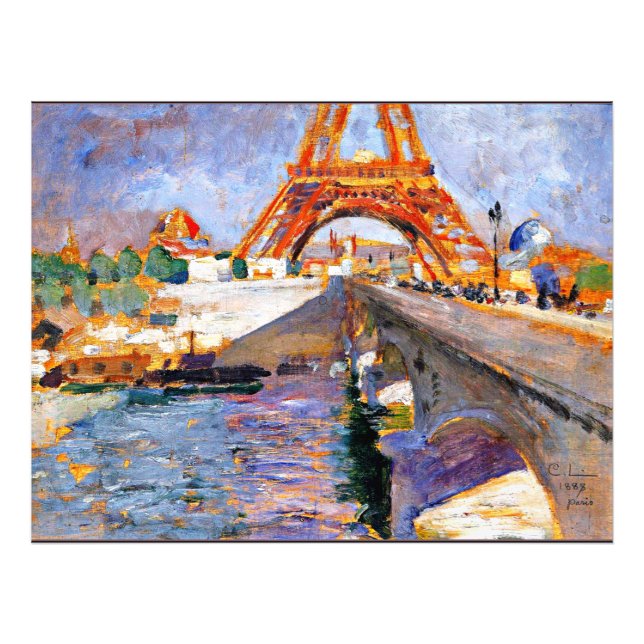 The Eiffel Tower under Construction Photo Print (Front)