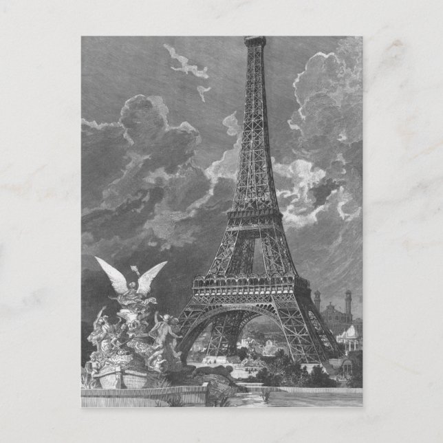 The Eiffel Tower  Universal Exhibition Postcard (Front)