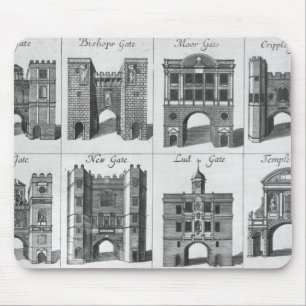 The Eight Gates of the City of London Mouse Pad