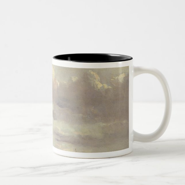 The Elbe at Blankenesee Two-Tone Coffee Mug (Right)