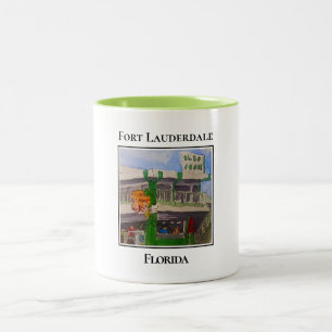 The Elbo Room, Fort Lauderdale, Miami Two-Tone Coffee Mug
