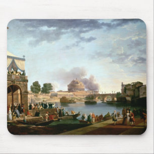 The Election of the Pope with Castel St. Mouse Pad