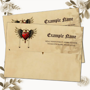 The elegance and mysticism of the Gothic heart. Envelope