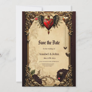 The elegance and mysticism of the Gothic heart. Save The Date