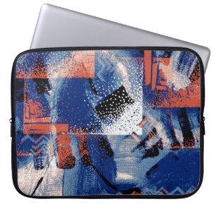 The elegance of blue arouses admiration in the fab laptop sleeve