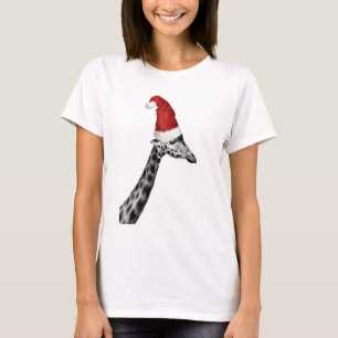 The Elegance of the Christmas Giraffe T-Shirt