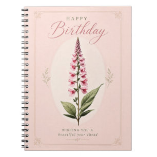 The Elegance of the Foxglove Bloom Notebook