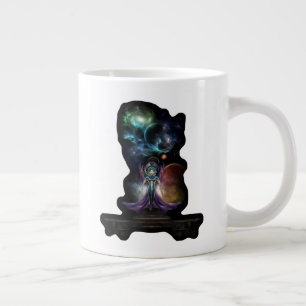 The Elegance Of Trilia Fractal Portrait Large Coffee Mug