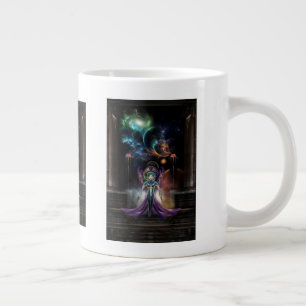 The Elegance Of Trilia Fractal Portrait NSE Large Coffee Mug