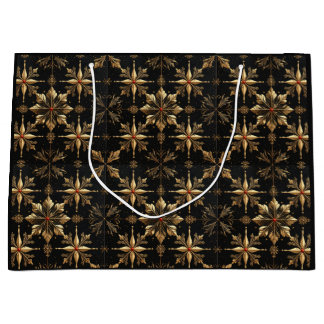 The Elegant Christmas - Black Large Gift Bag