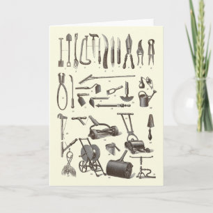 The Elegant Gardener - Antique Garden Tools Card