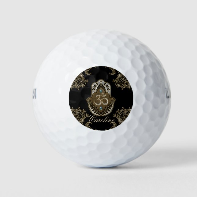  The elegant sign Ohm.  Golf Balls (Front)