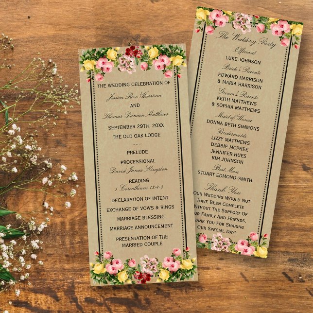 The Elegant Vintage Floral Wedding Collection Program (Creator Uploaded)
