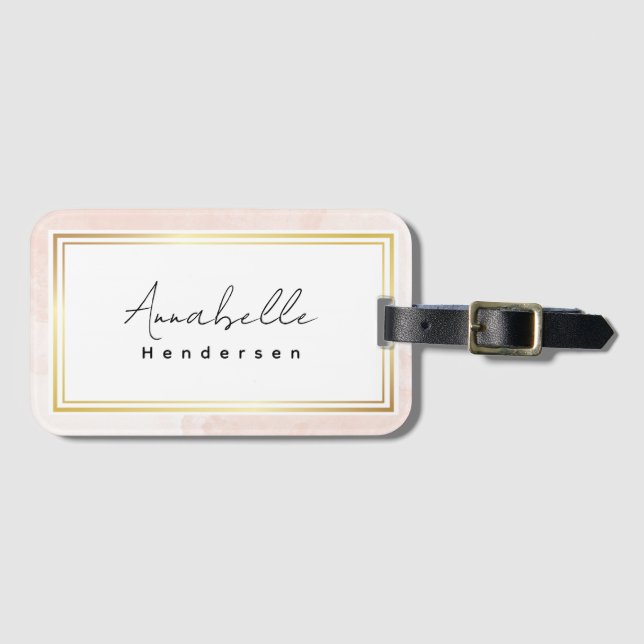 The Elegante  Luggage Tag (Front Horizontal)