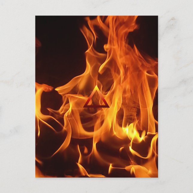 The Element Fire Symbol Postcard (Front)
