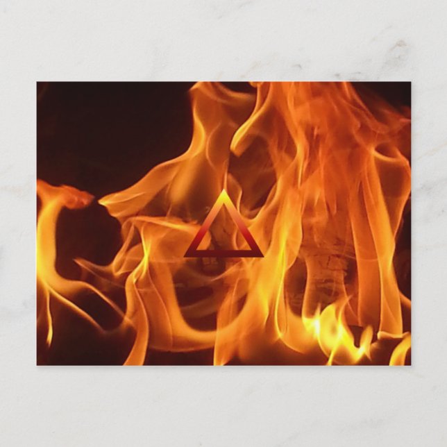 The Element Fire Symbol Postcard (Front)