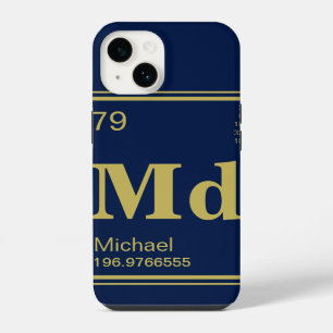 The Element of You! Custom Name Gold Periodic iPhone Case