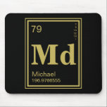 The Element of You! Custom Name Periodic Table Mouse Pad<br><div class="desc">A custom name mouse pad featuring your name in place of the gold periodic table element.</div>